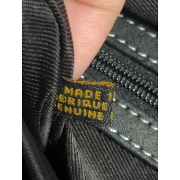 Overland Leather & Cowhide Crossbody Saddle Bag Black/White Boho Western - Picture 14 of 14